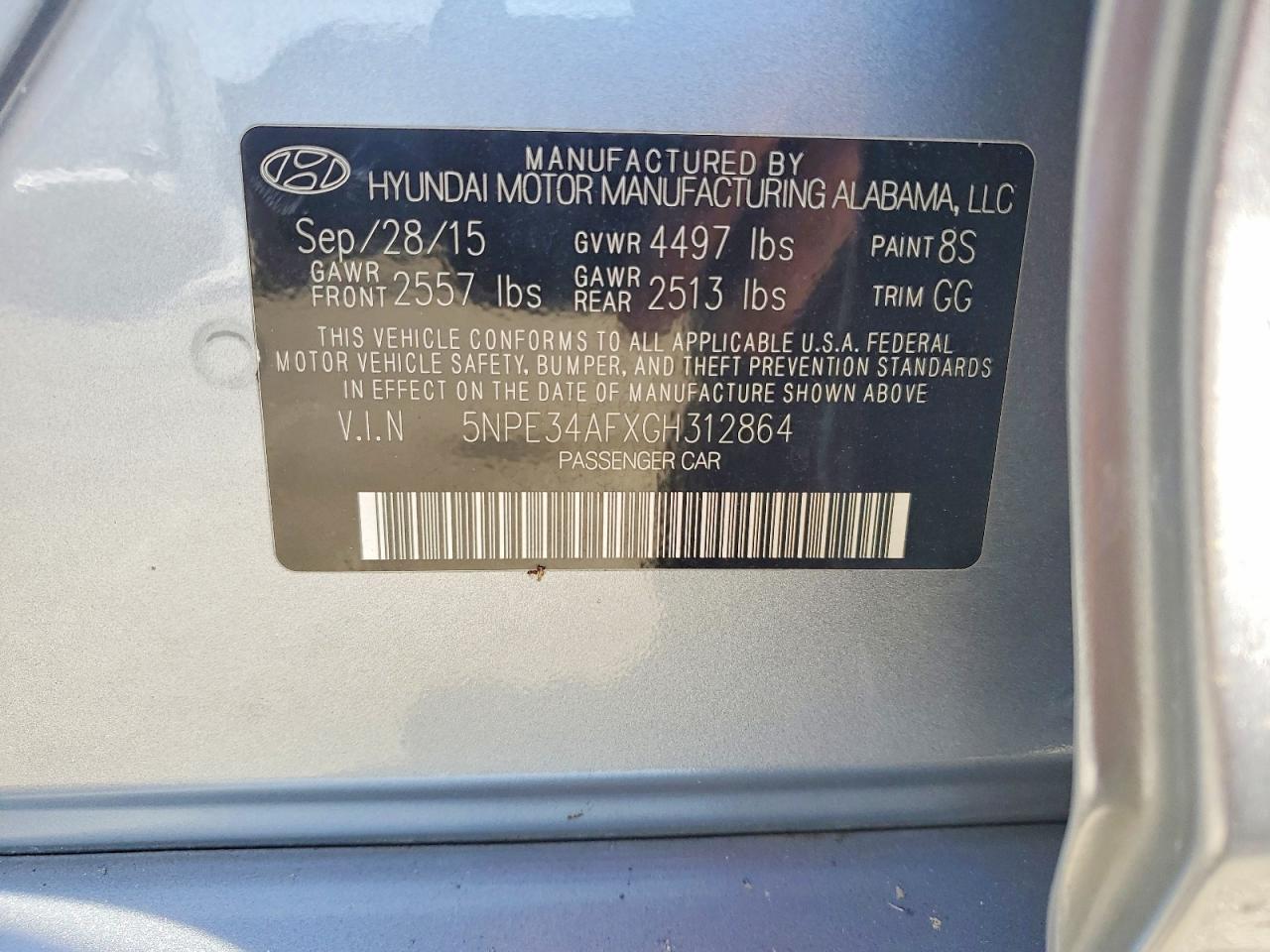 2016 HYUNDAI SONATA LIMITED photo 23