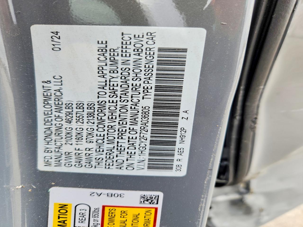 2024 HONDA ACCORD HYBRID SPORT-L photo 13