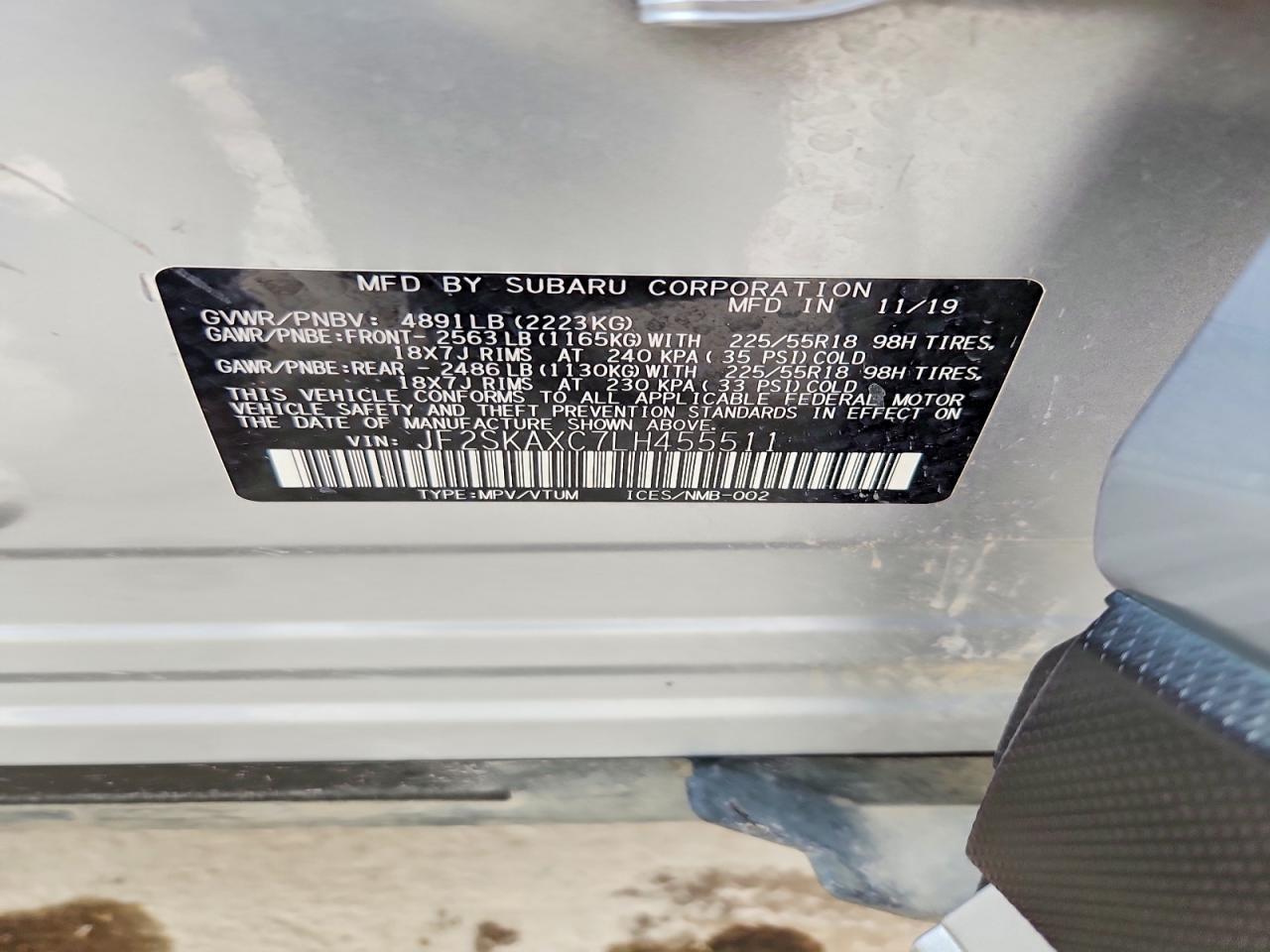 2020 SUBARU FORESTER TOURING photo 13