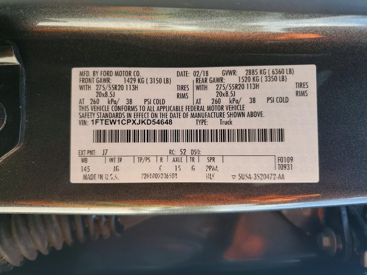 2018 FORD F150 SUPERCREW photo 23