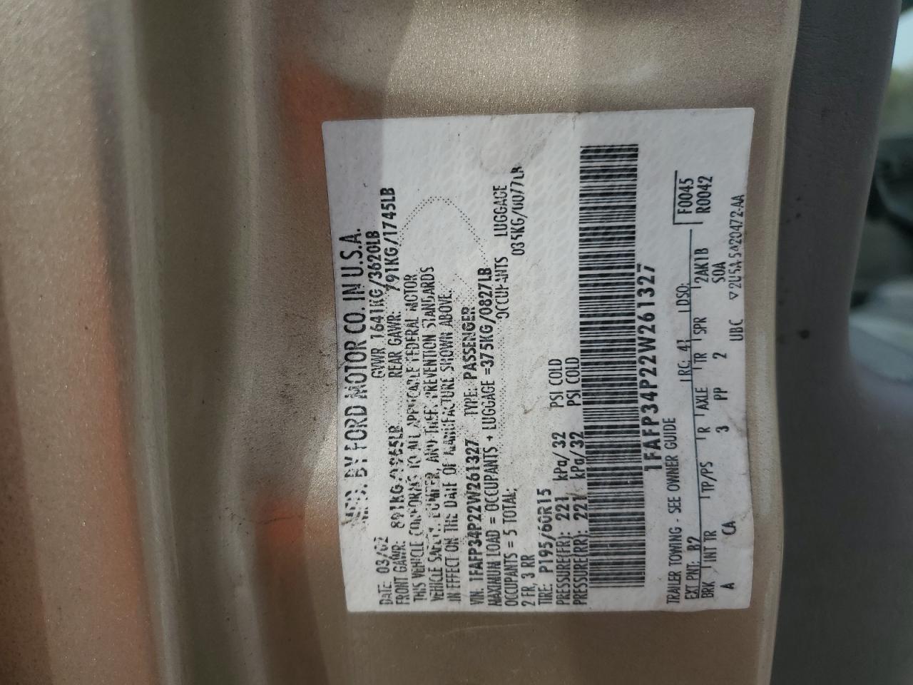 2002 FORD FOCUS SE photo 12