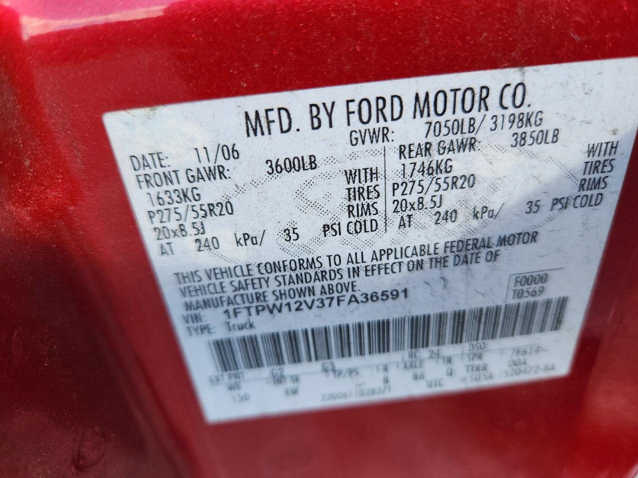 2007 FORD F150 SUPERCREW photo 37