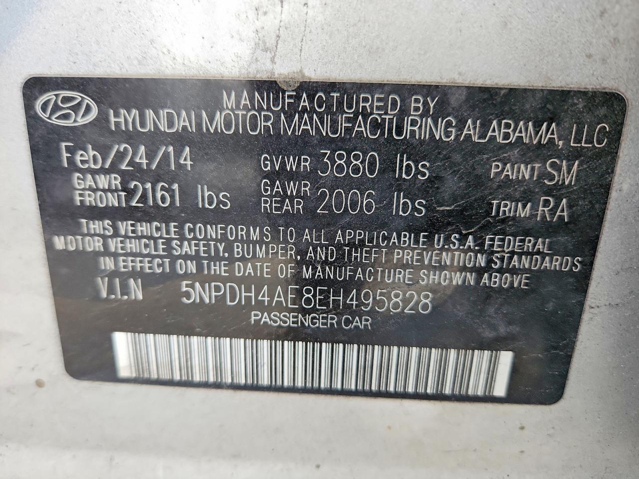 2014 HYUNDAI ELANTRA LIMITED photo 25