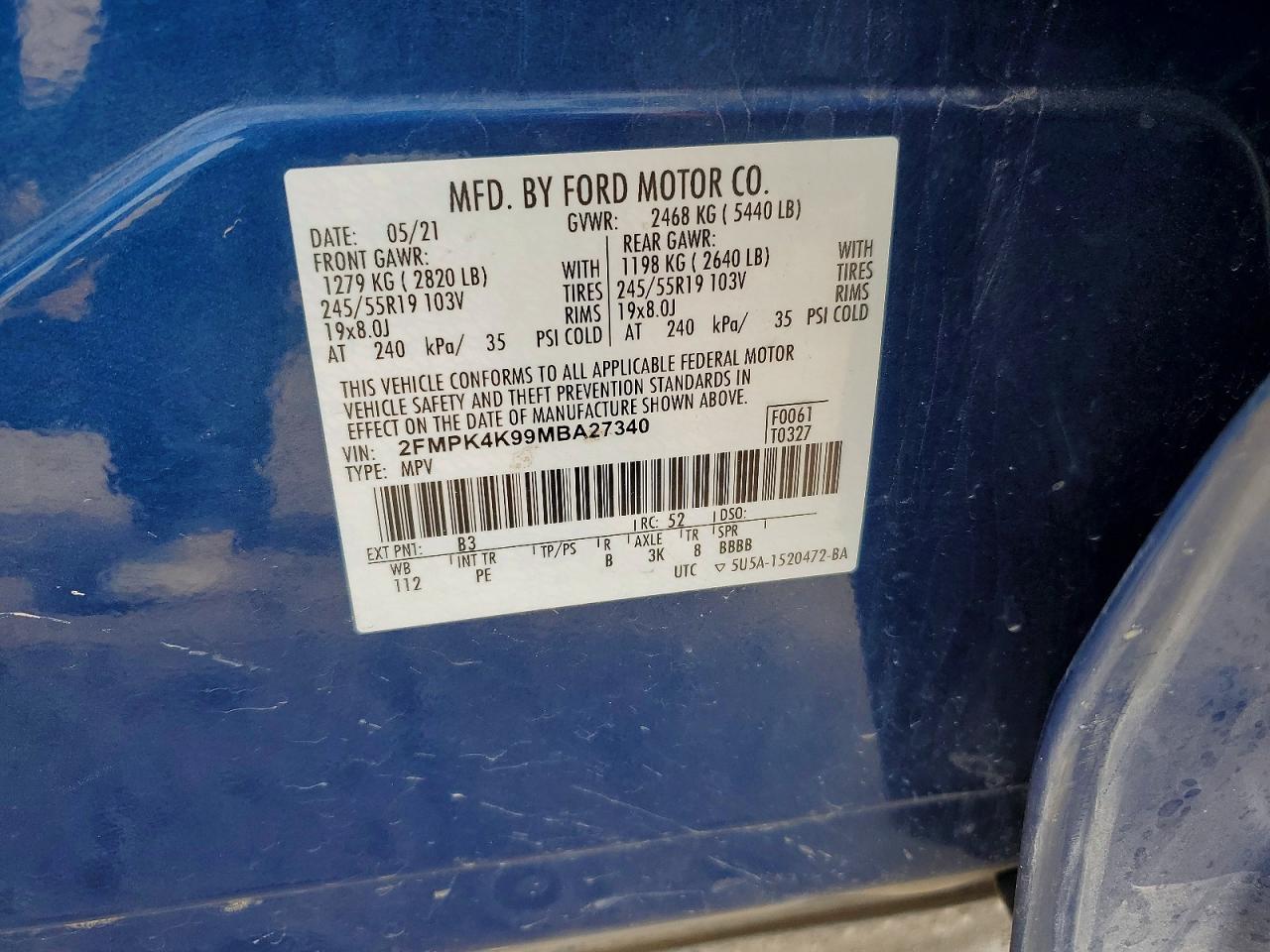2021 FORD EDGE TITANIUM photo 27