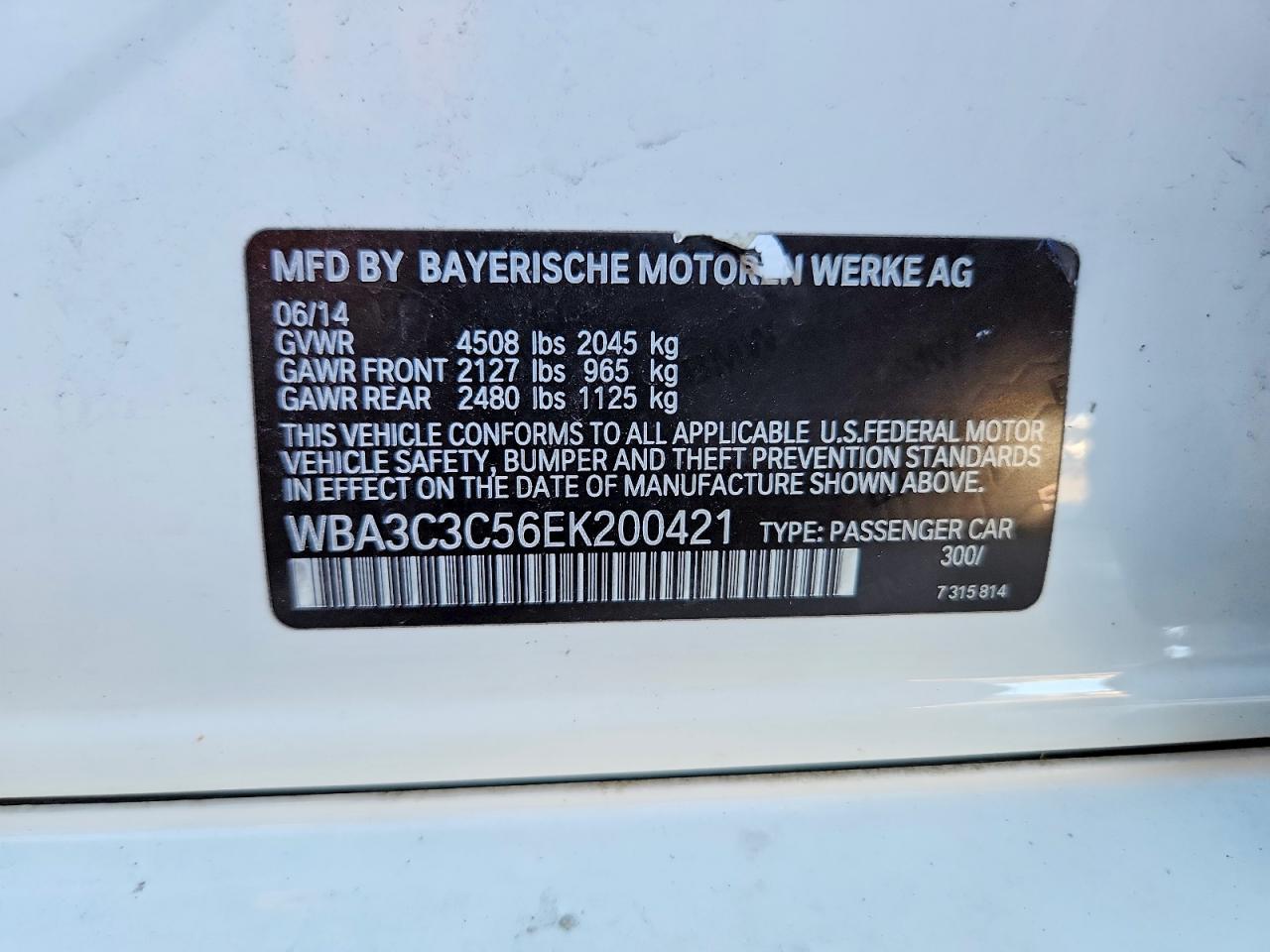 2014 BMW 320 I XDRIVE photo 12