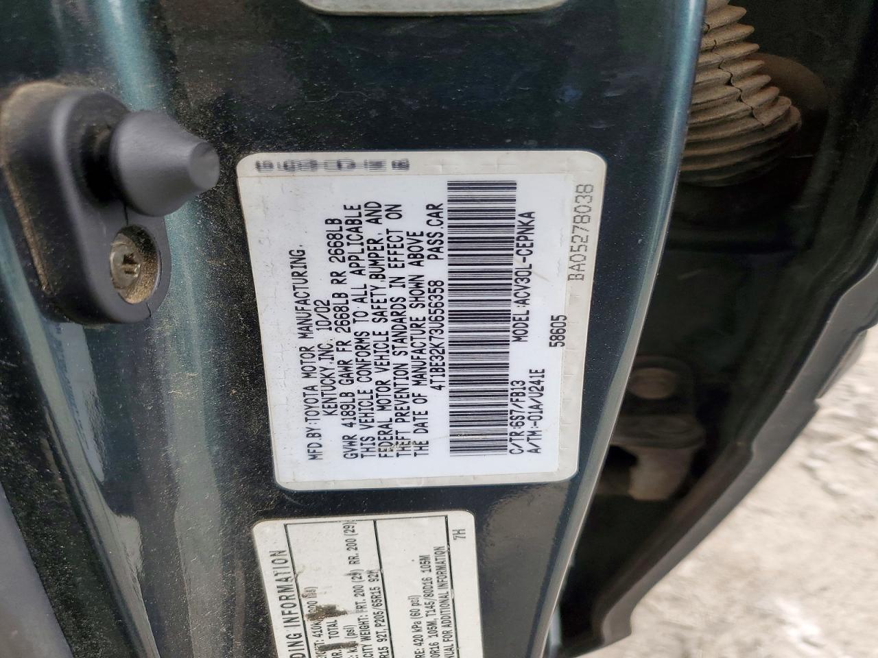 2003 TOYOTA CAMRY LE photo 34