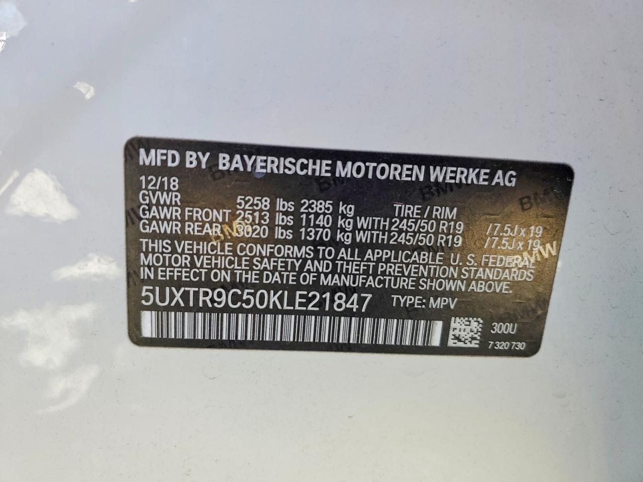 2019 BMW X3 XDRIVE30I photo 25
