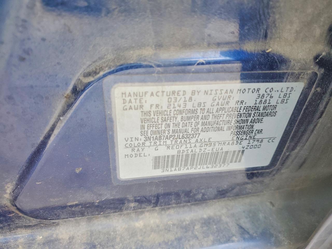 2018 NISSAN SENTRA SV photo 23