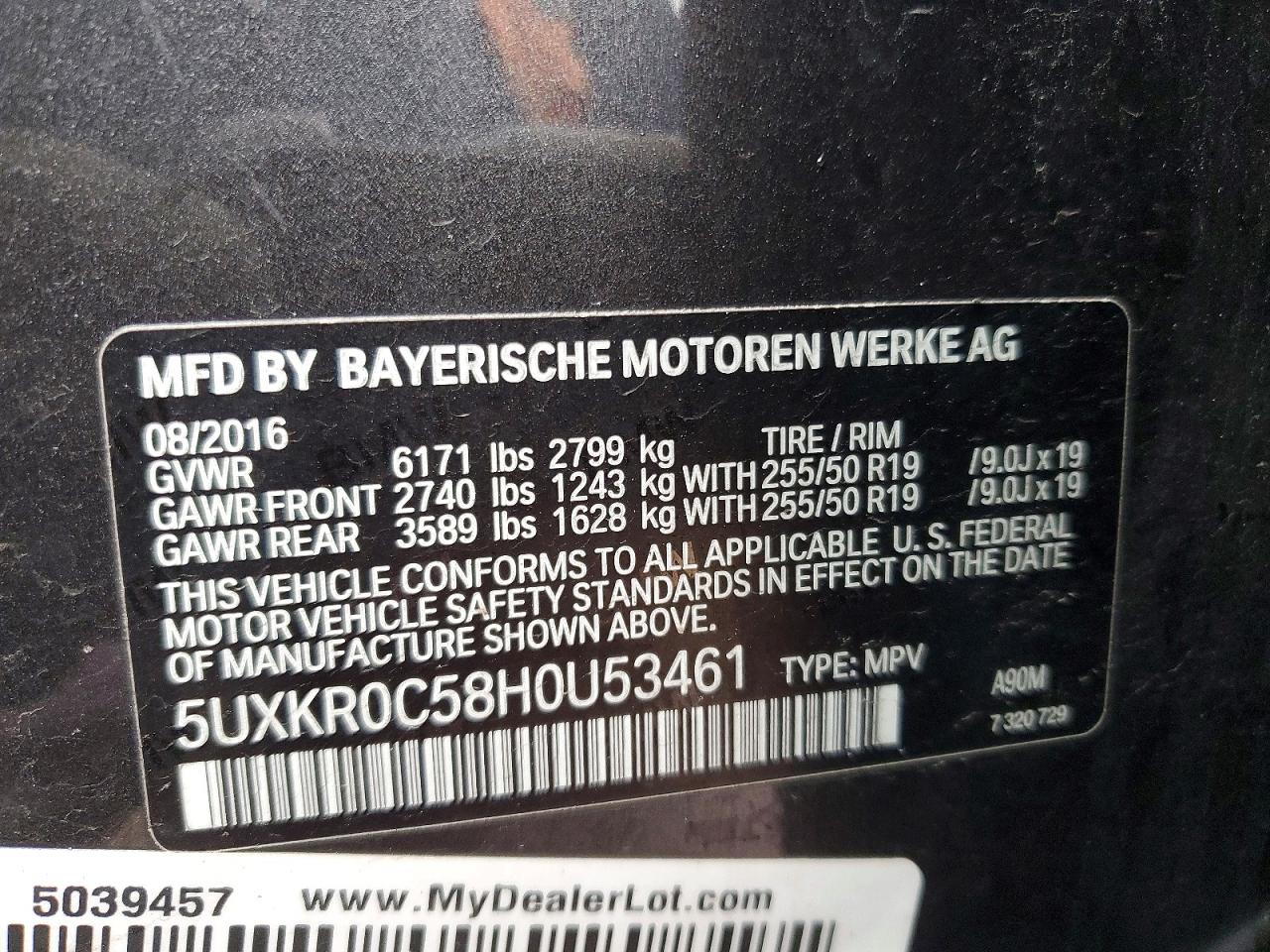 2017 BMW X5 XDRIVE35I photo 34