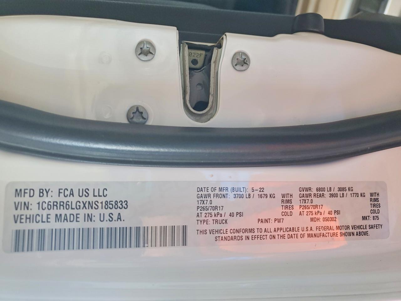 2022 RAM 1500 CLASSIC SLT photo 12