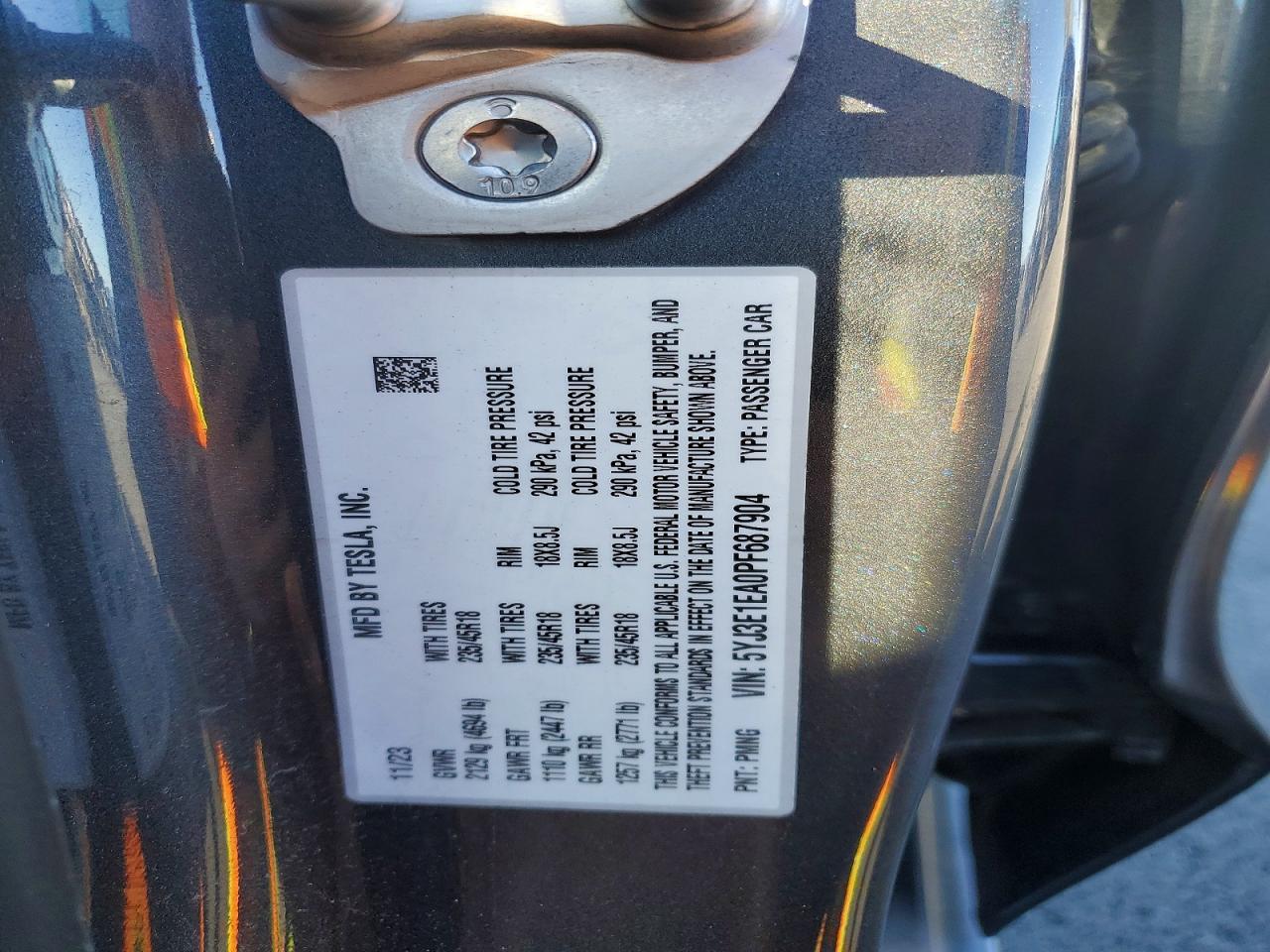 2023 TESLA MODEL 3 photo 34