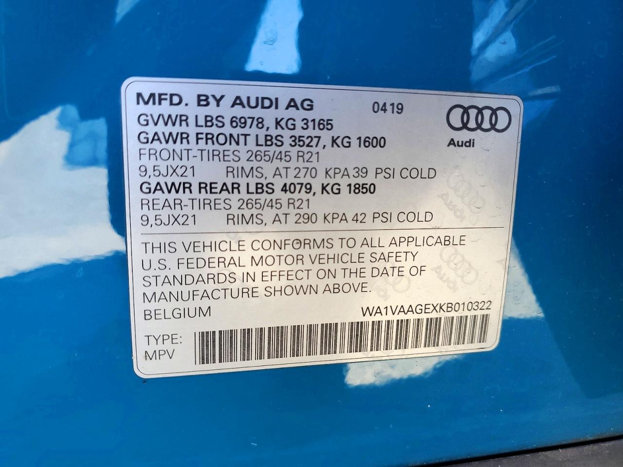 2019 AUDI E-TRON PRESTIGE photo 14