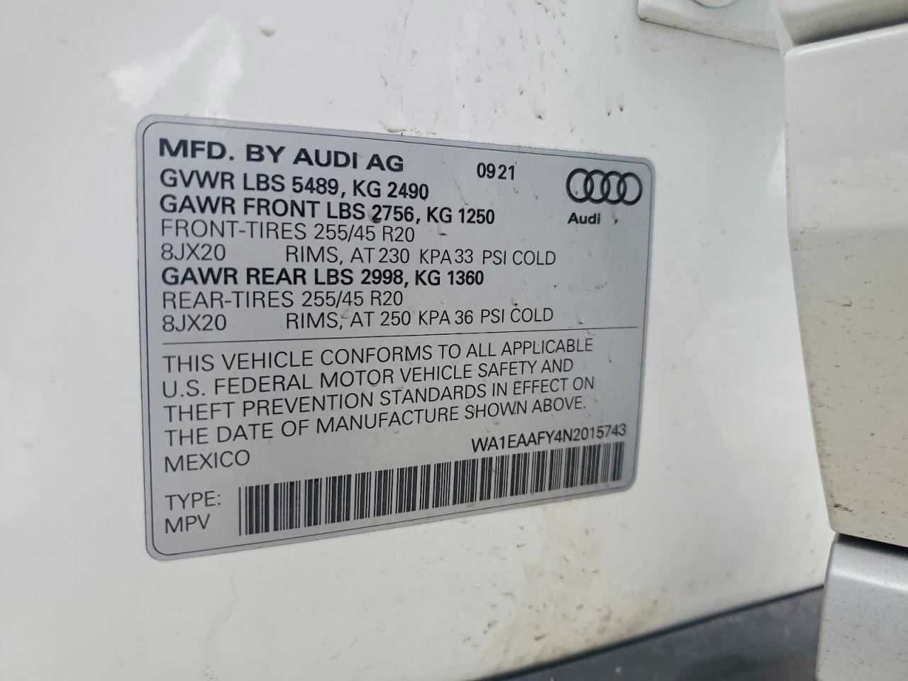 2022 AUDI Q5 photo 25