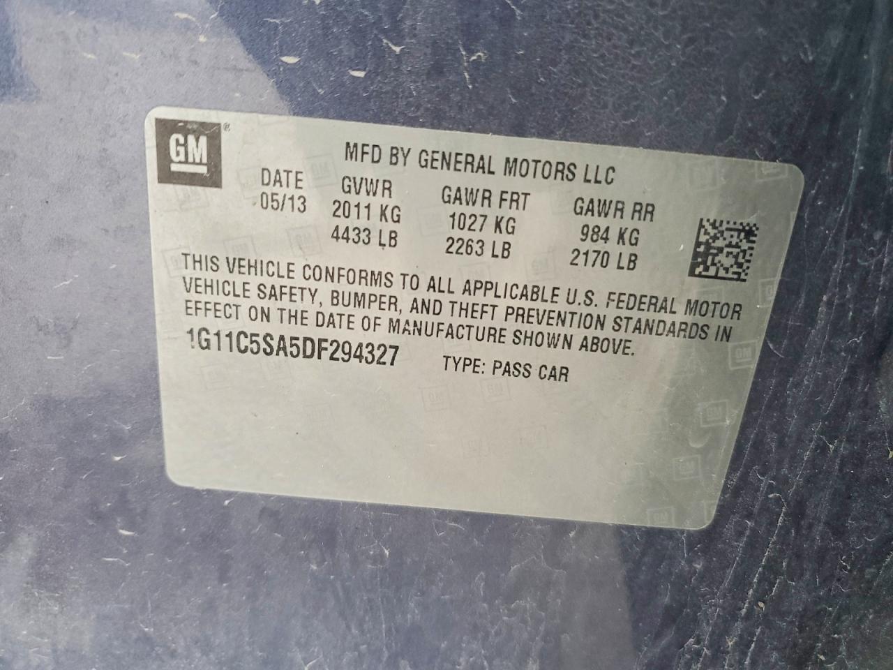 2013 CHEVROLET MALIBU 1LT photo 34