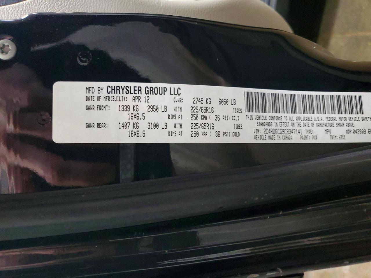 2012 DODGE GRAND CARAVAN SXT photo 37