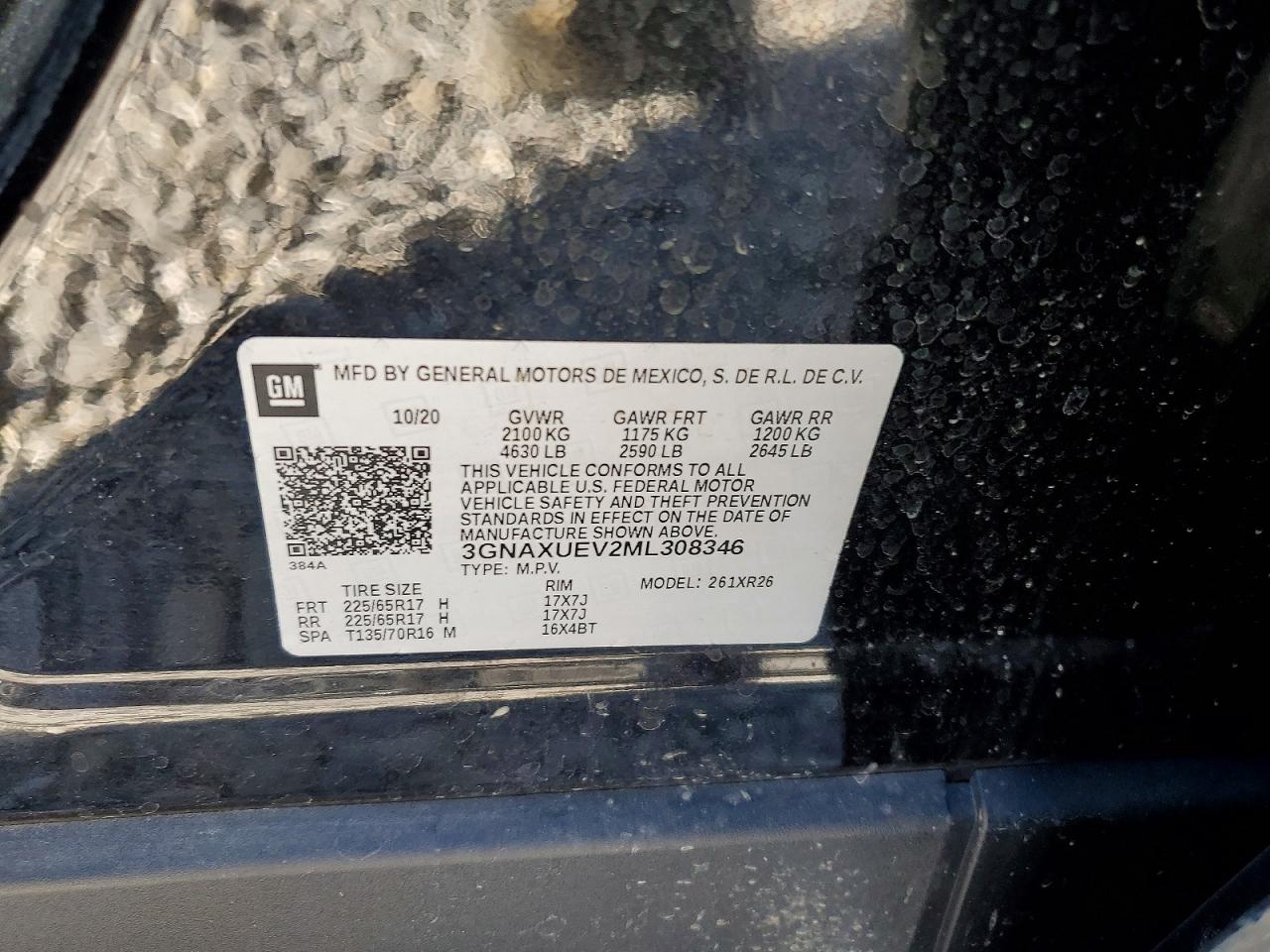 2021 CHEVROLET EQUINOX LT photo 25