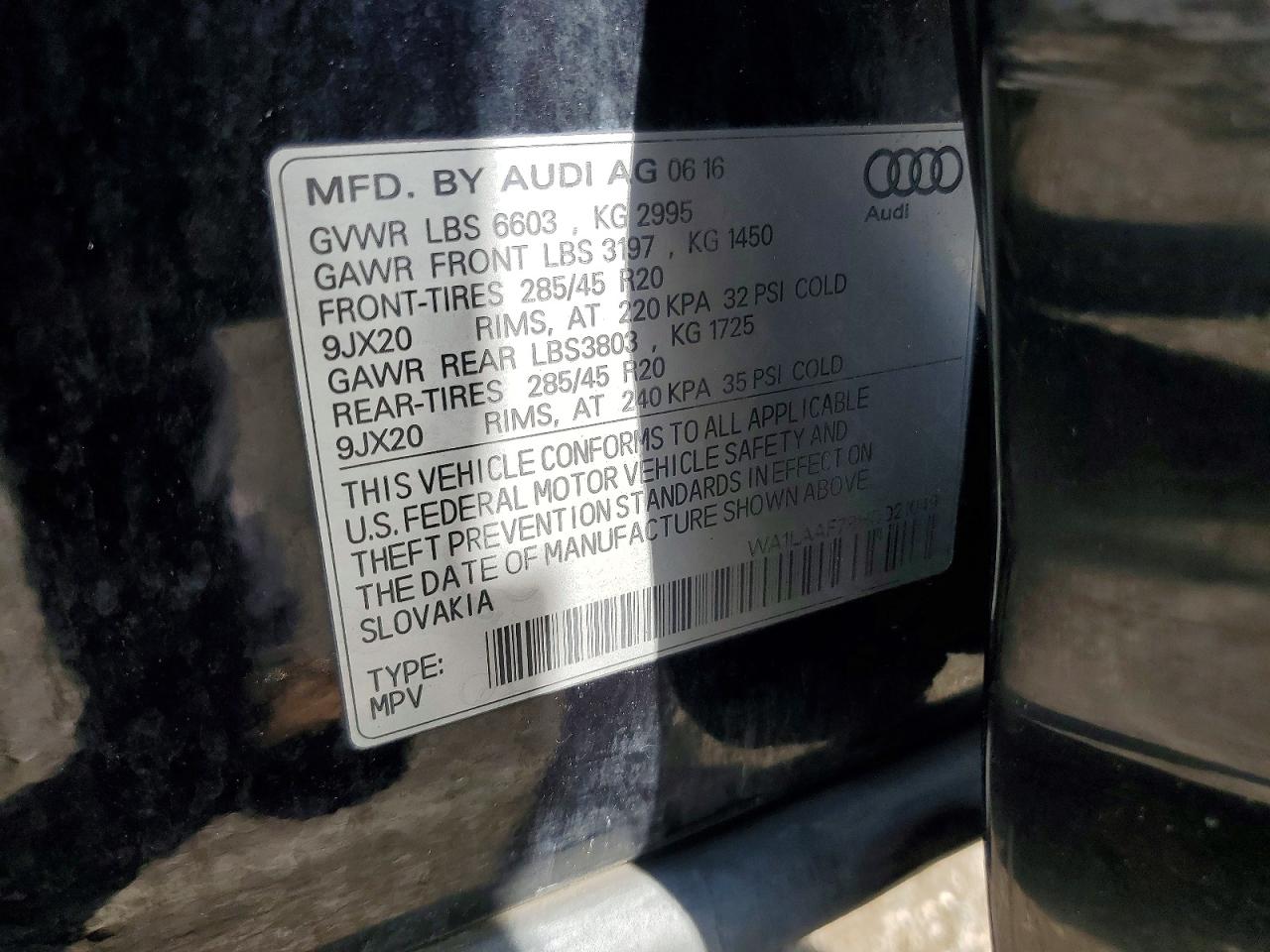 2017 AUDI Q7 PREMIUM PLUS photo 13