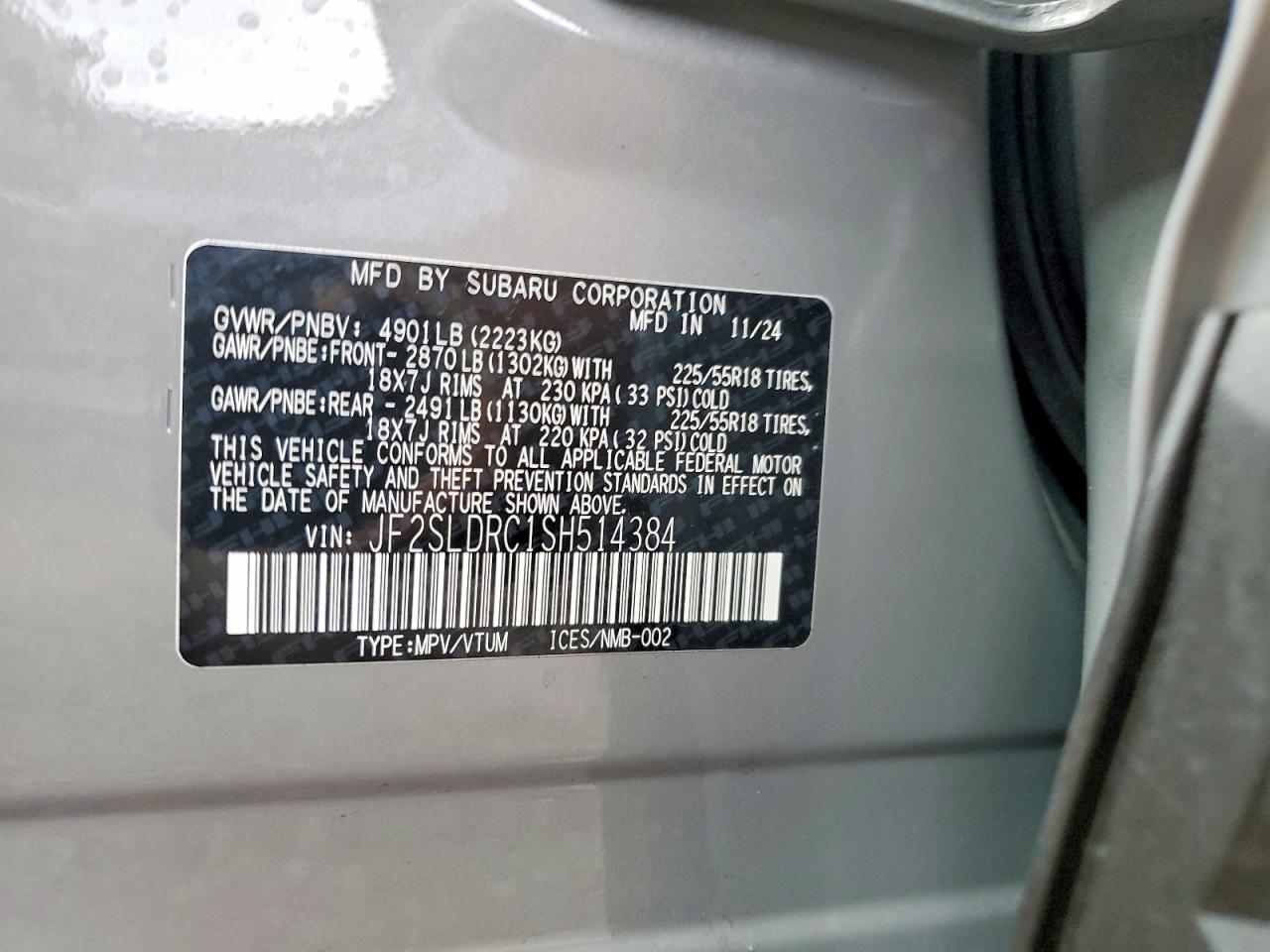 2025 SUBARU FORESTER LIMITED photo 13