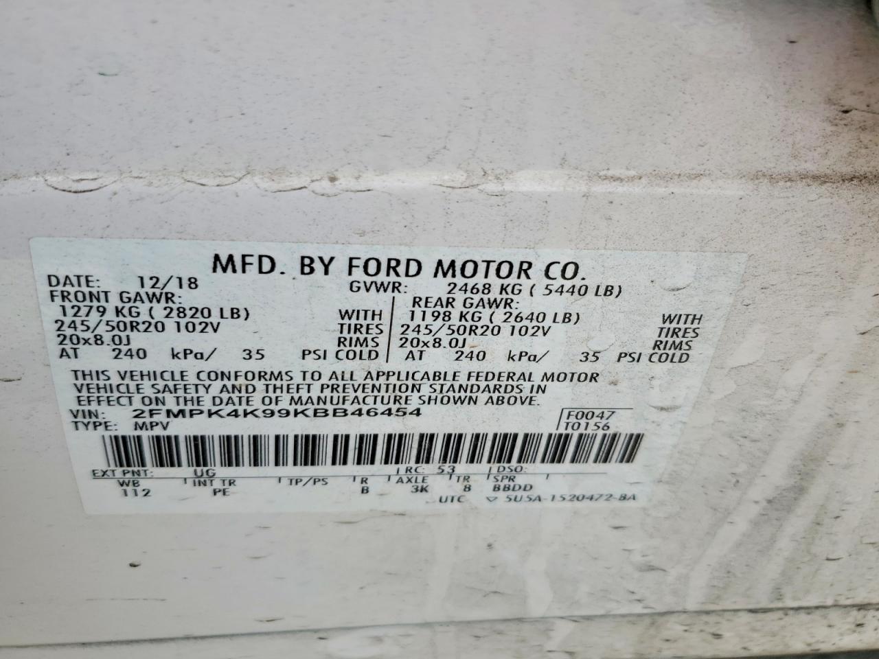 2019 FORD EDGE TITANIUM photo 25