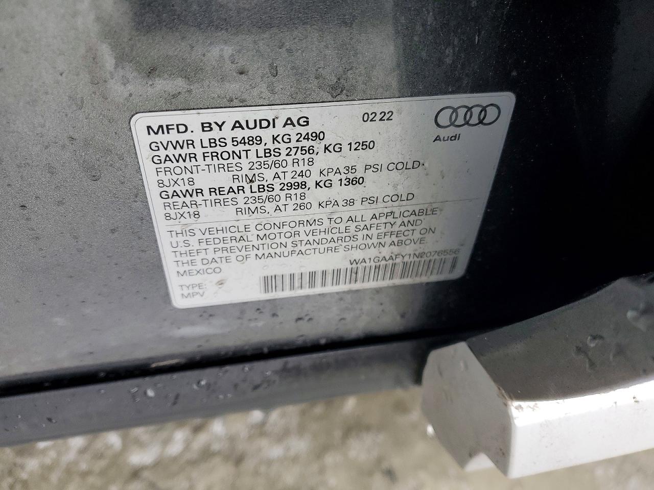 2022 AUDI Q5 PREMIUM 45 photo 37