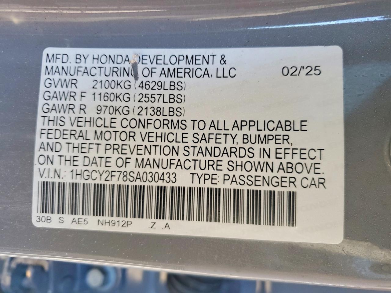 2025 HONDA ACCORD HYBRID SPORT-L photo 23