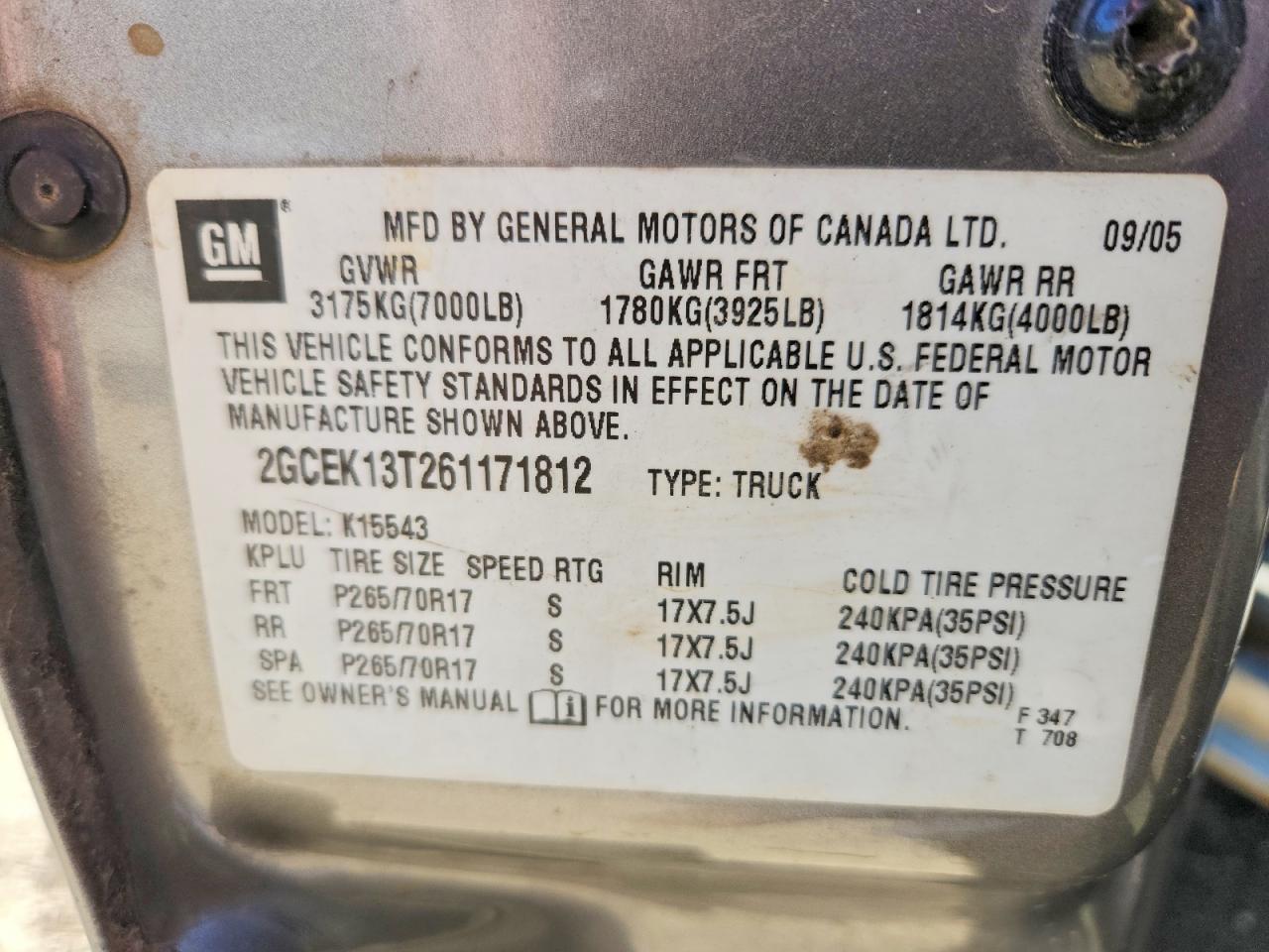 2006 CHEVROLET SILVERADO K1500 photo 34