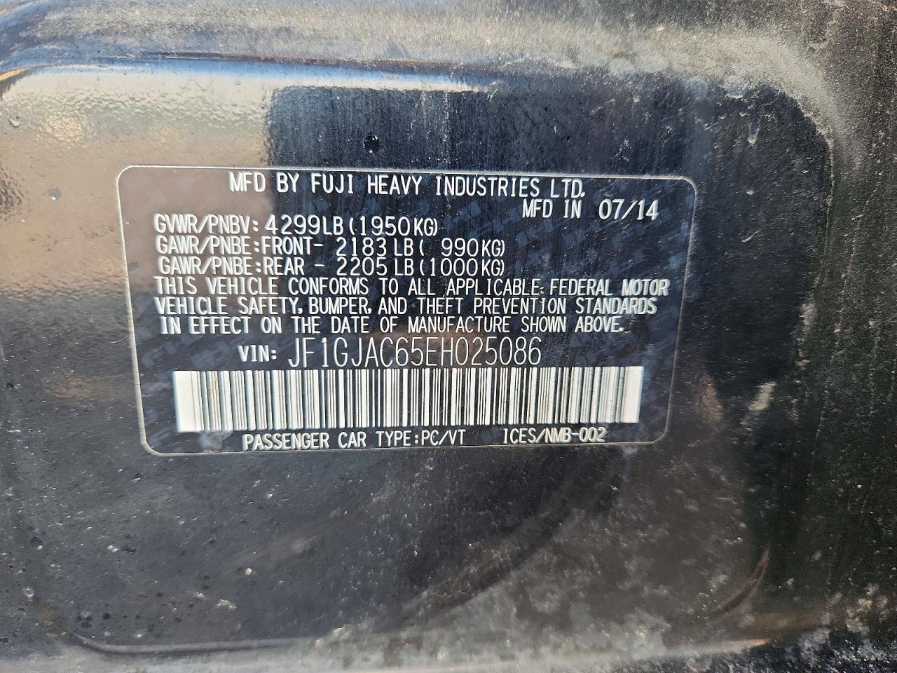 2014 SUBARU IMPREZA PREMIUM photo 34