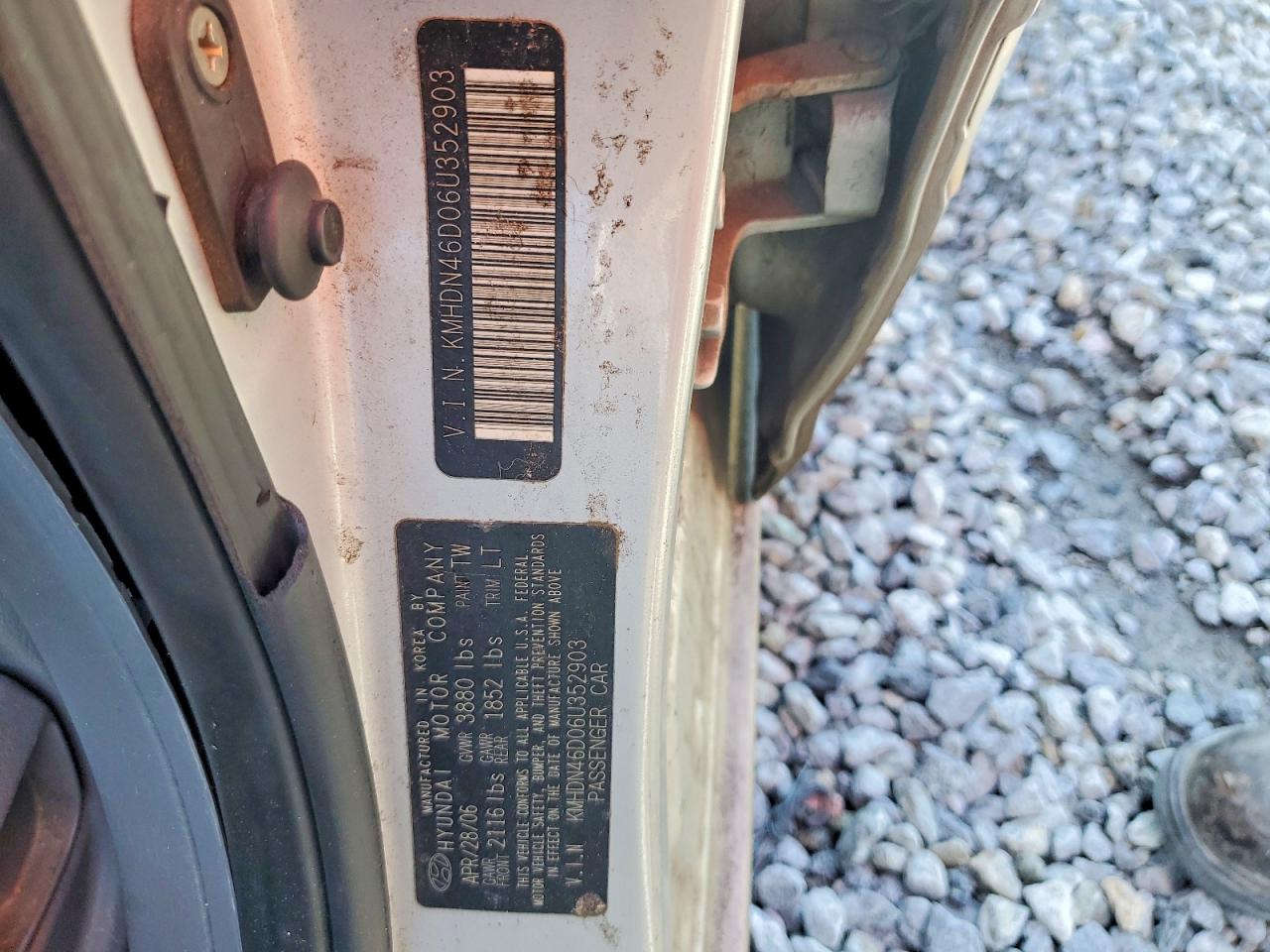 2006 HYUNDAI ELANTRA GLS photo 25