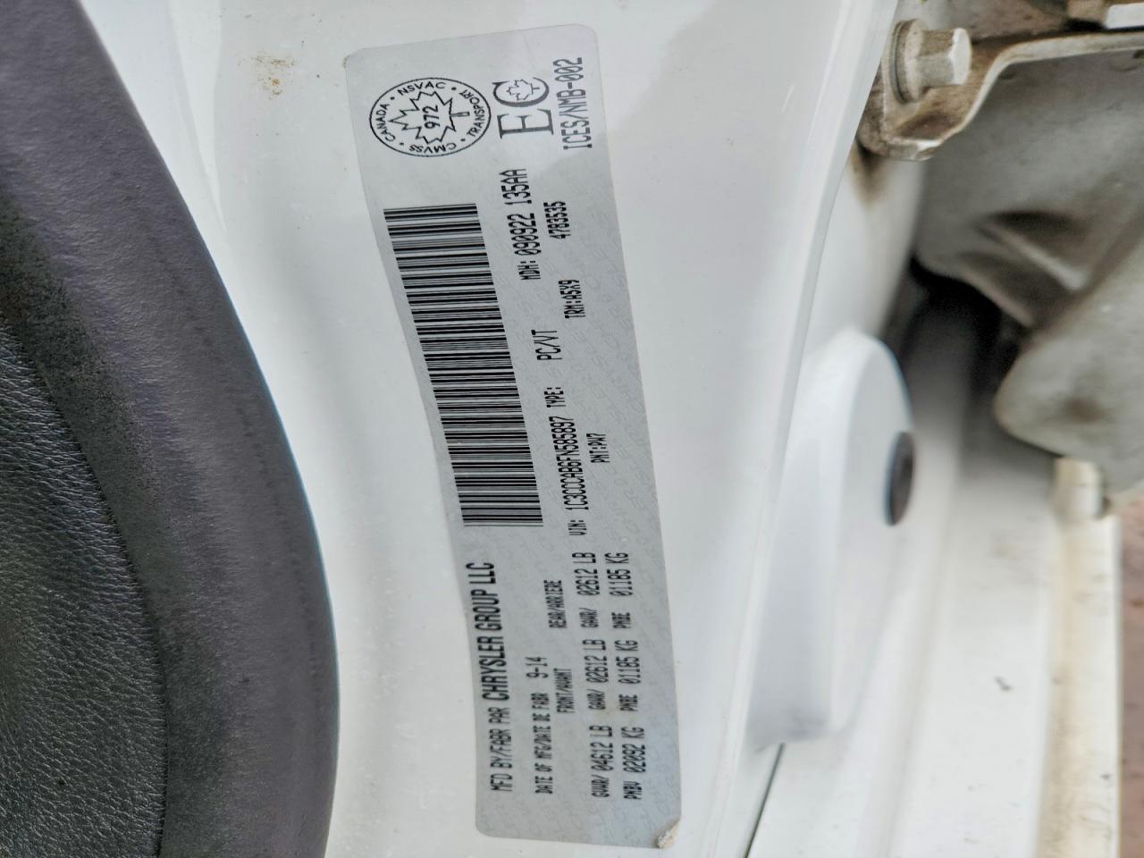 2015 CHRYSLER 200 LIMITED photo 12
