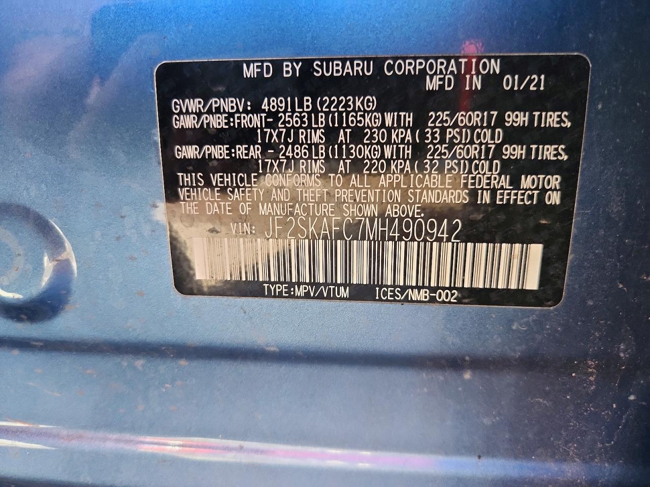 2021 SUBARU FORESTER PREMIUM photo 27