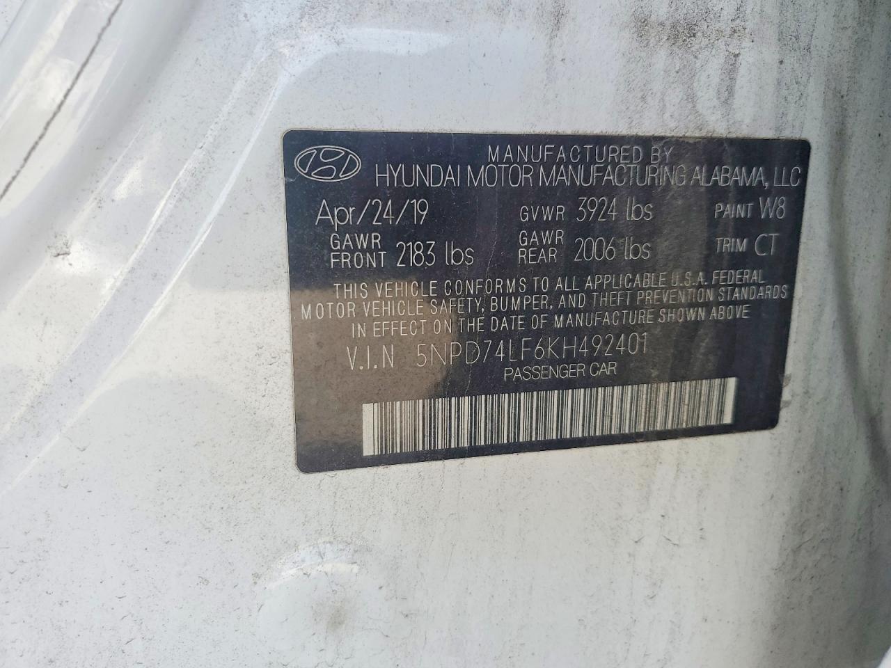 2019 HYUNDAI ELANTRA SE photo 34