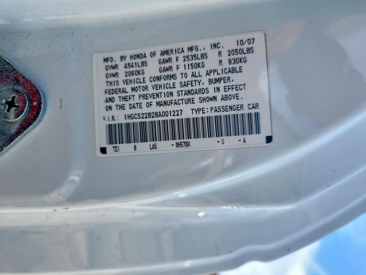 2008 HONDA ACCORD EXL photo 37