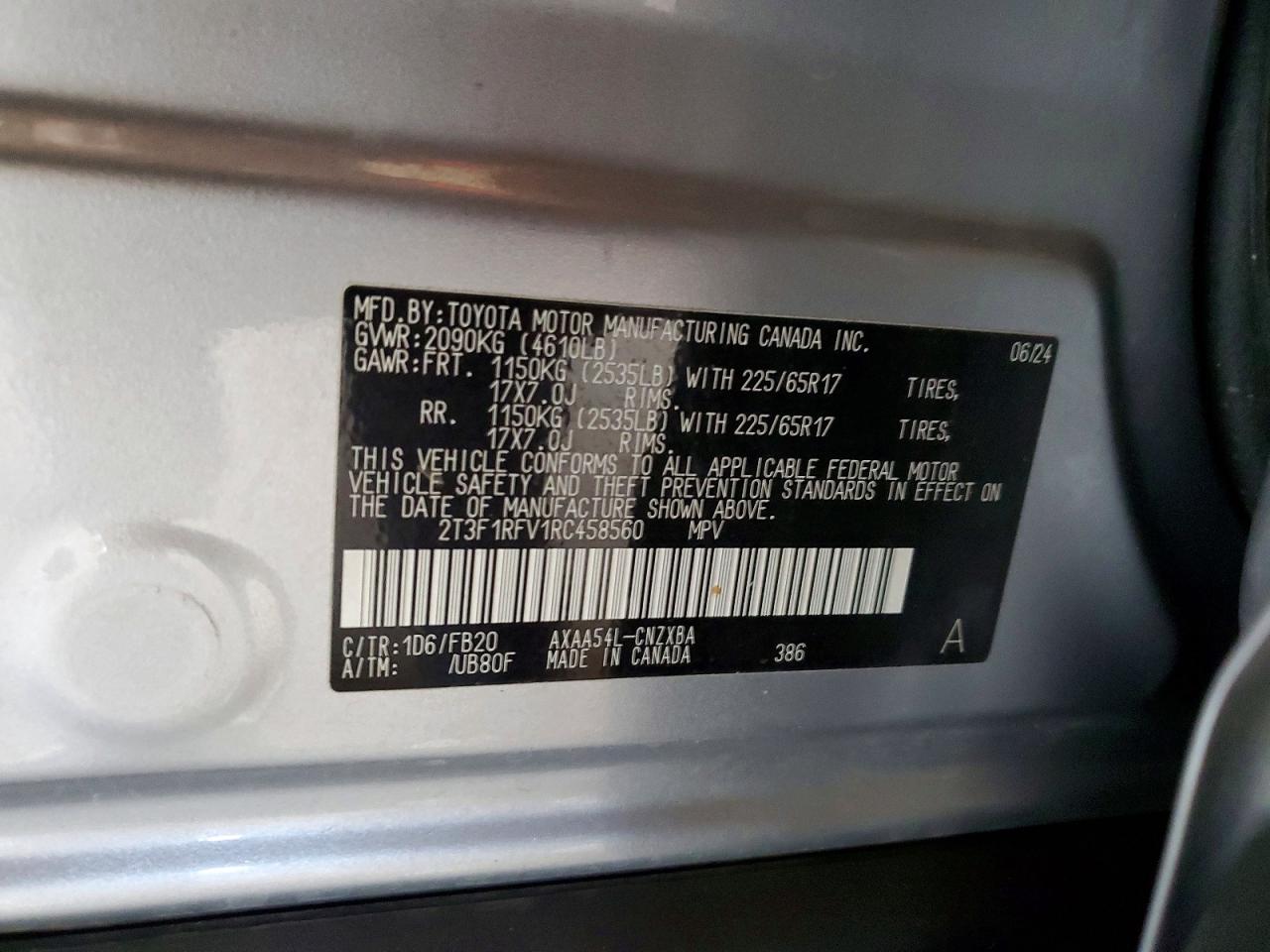 2024 TOYOTA RAV4 LE photo 12