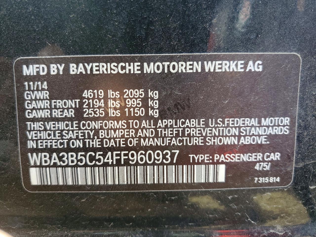 2015 BMW 328 XI SULEV photo 23
