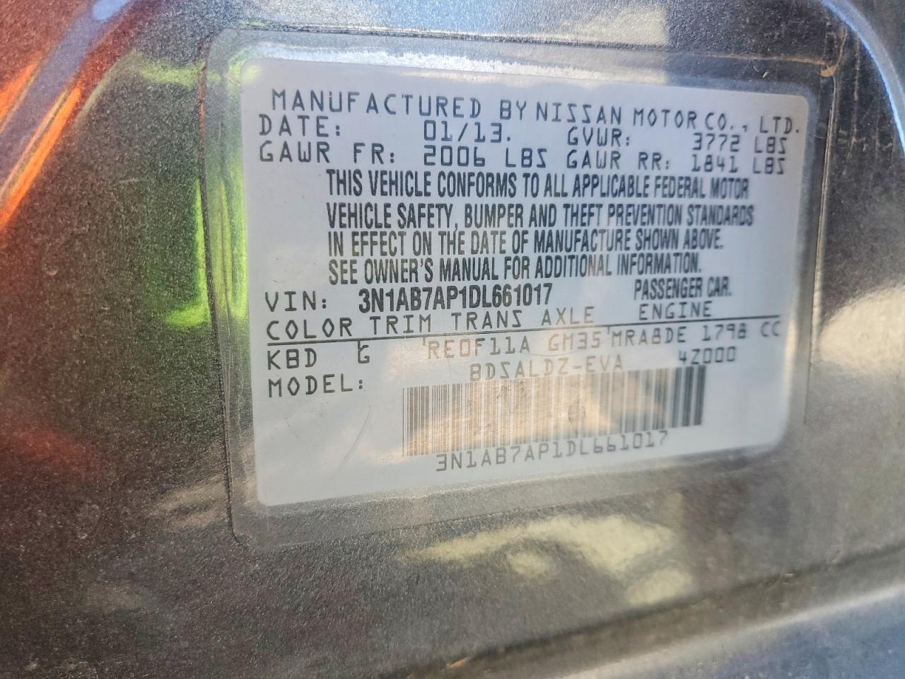 2013 NISSAN SENTRA S photo 23