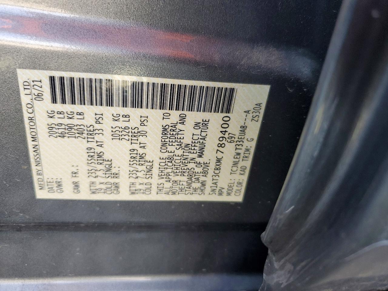2021 NISSAN ROGUE SL photo 25