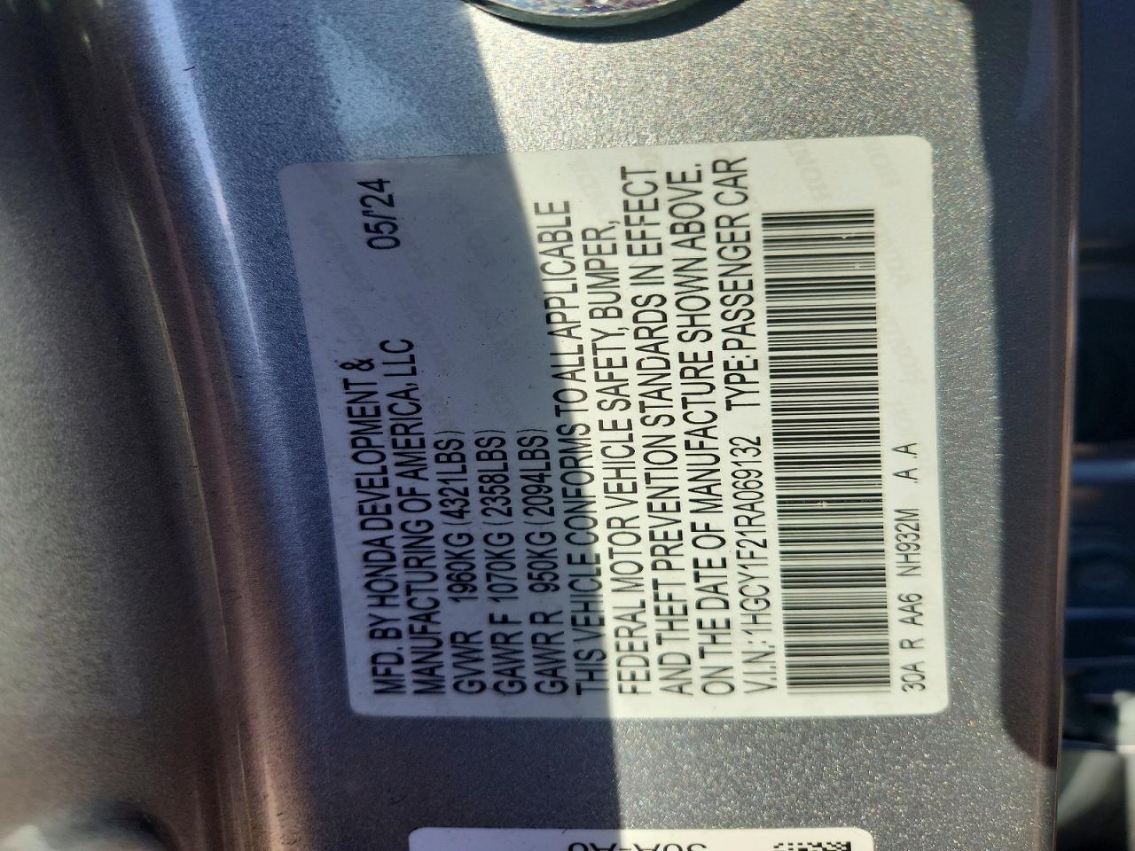 2024 HONDA ACCORD LX photo 13