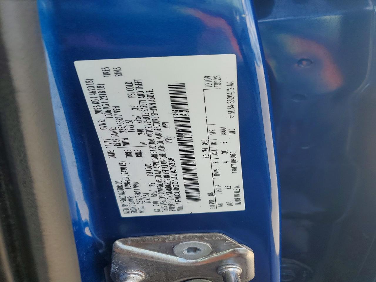 2018 FORD ESCAPE photo 27