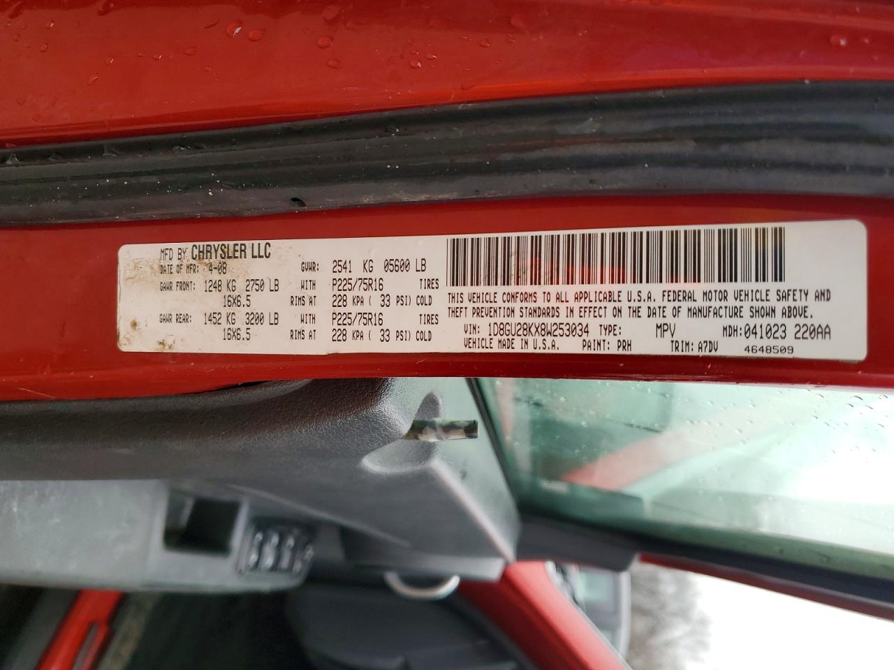 2008 DODGE NITRO SXT photo 37