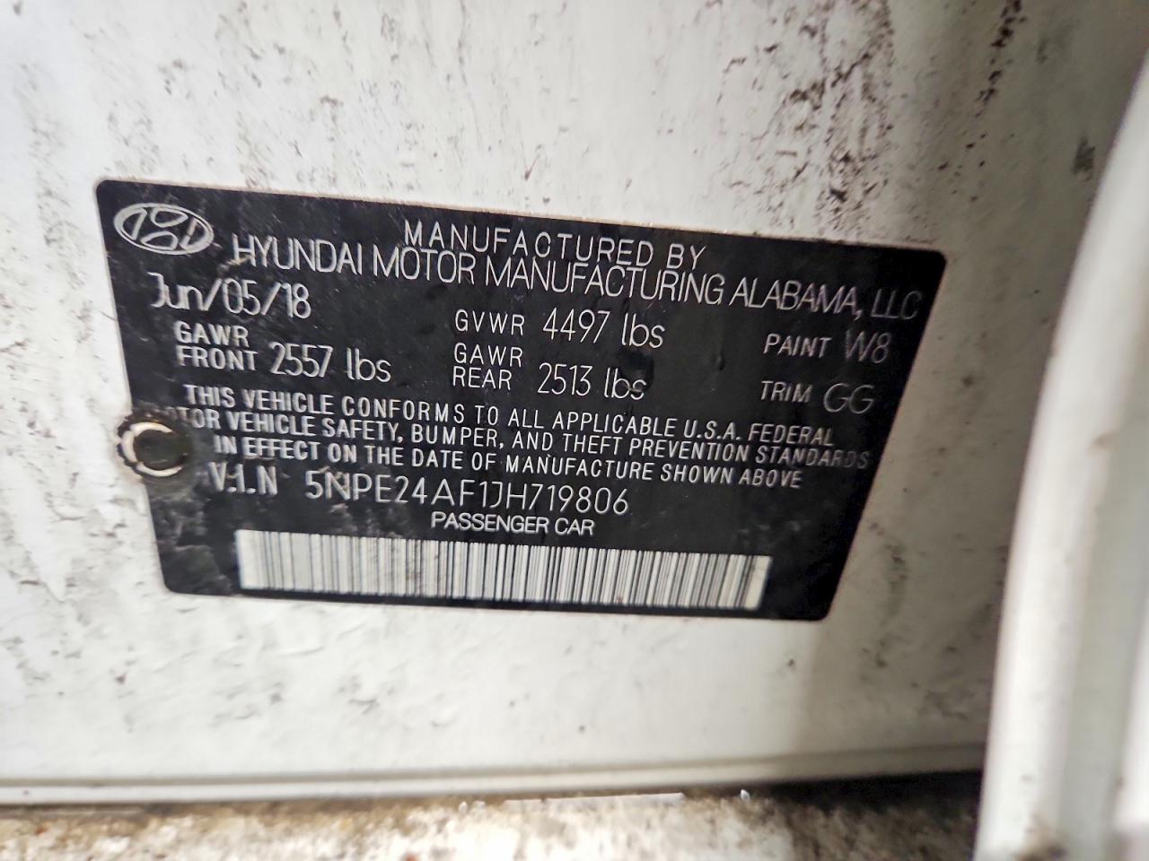 2018 HYUNDAI SONATA photo 12
