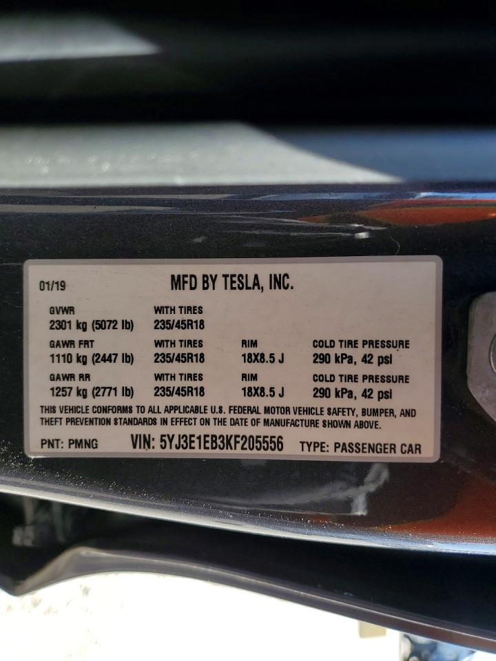 2019 TESLA MODEL 3 photo 25