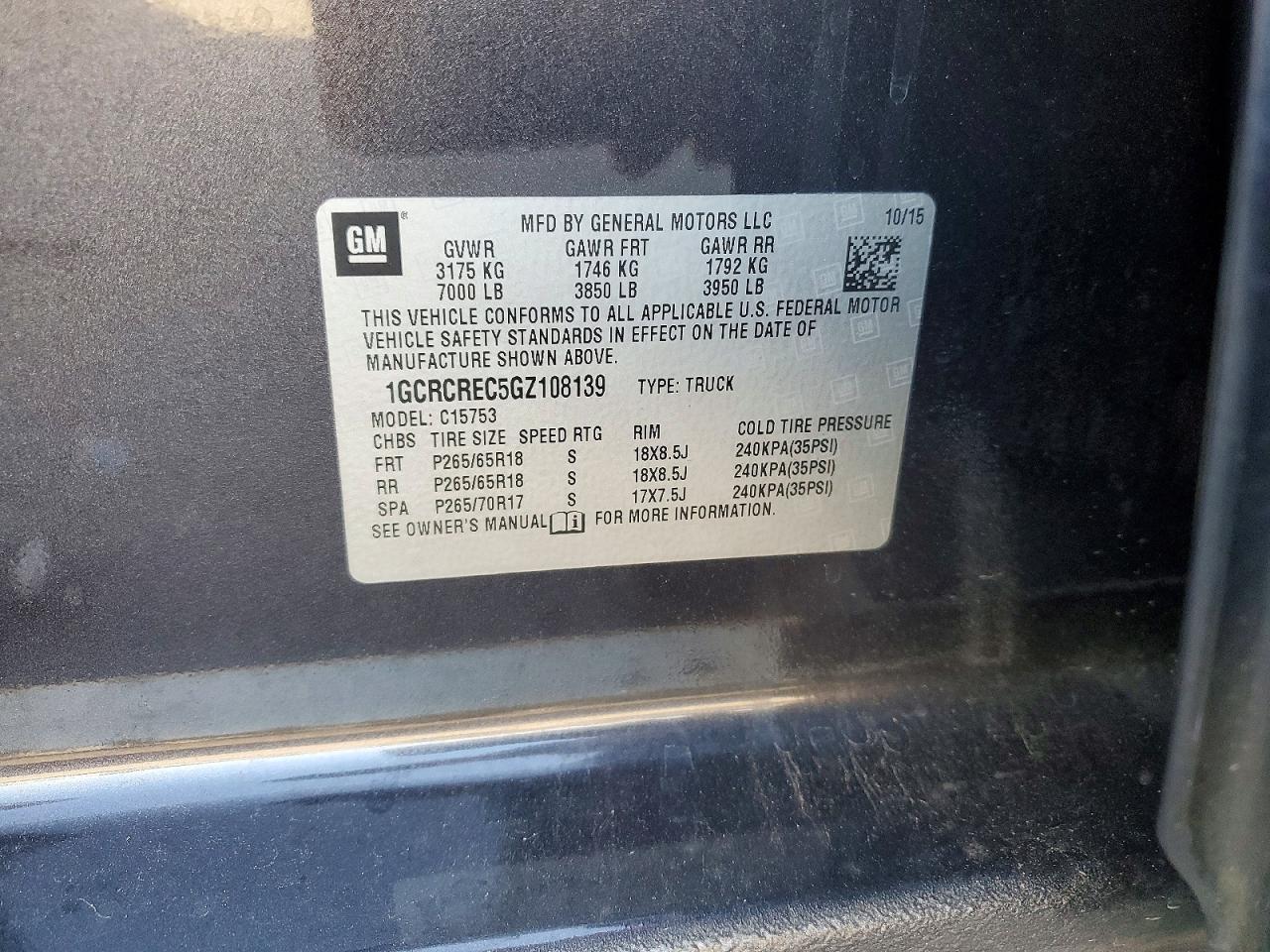 2016 CHEVROLET SILVERADO C1500 LT photo 34