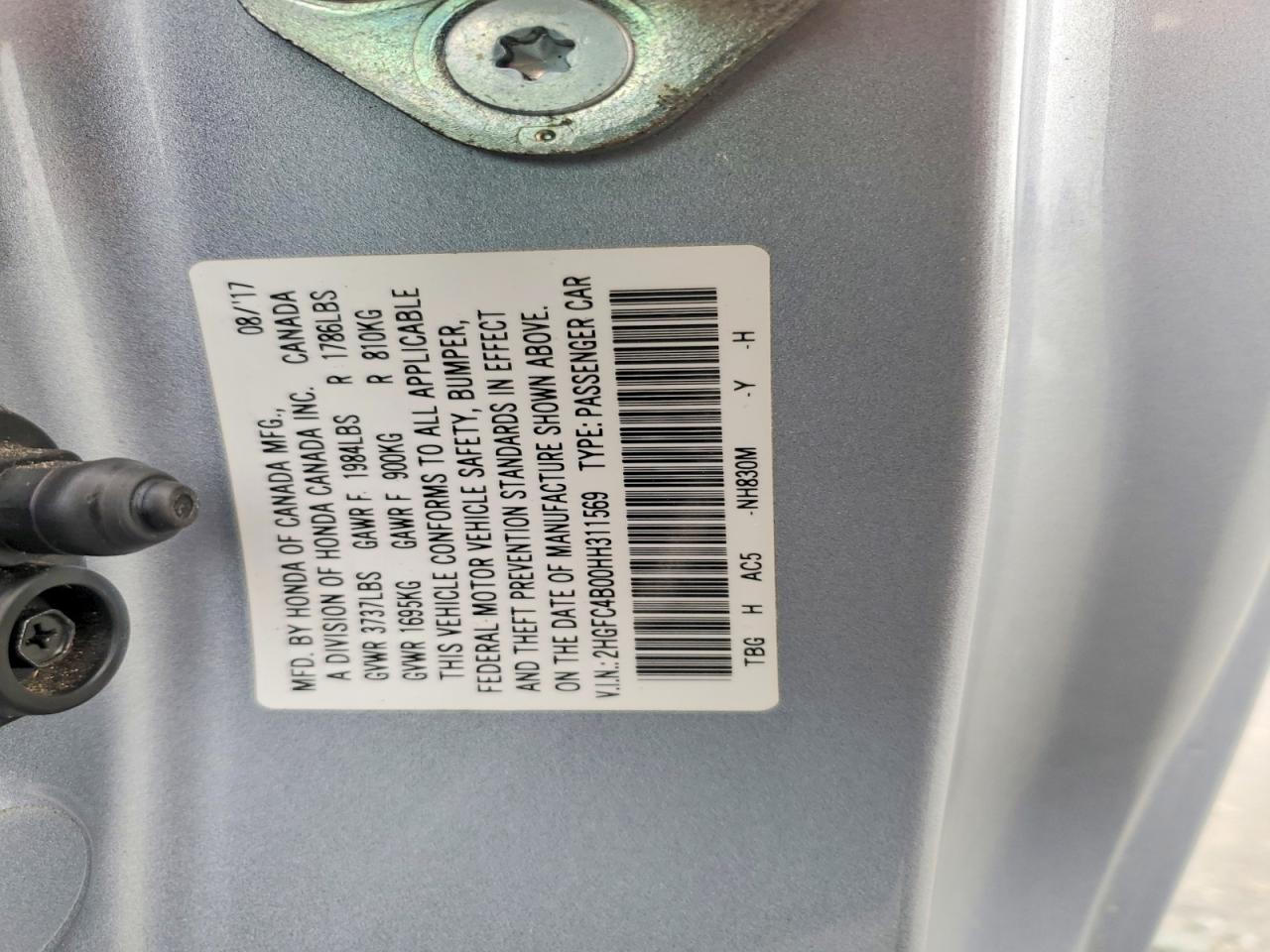 2017 HONDA CIVIC LX photo 13