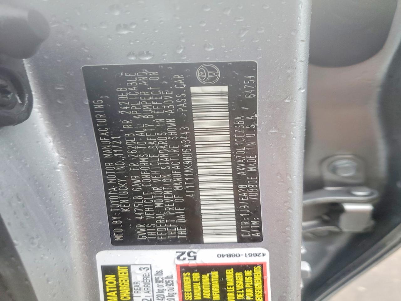 2022 TOYOTA CAMRY SE photo 23