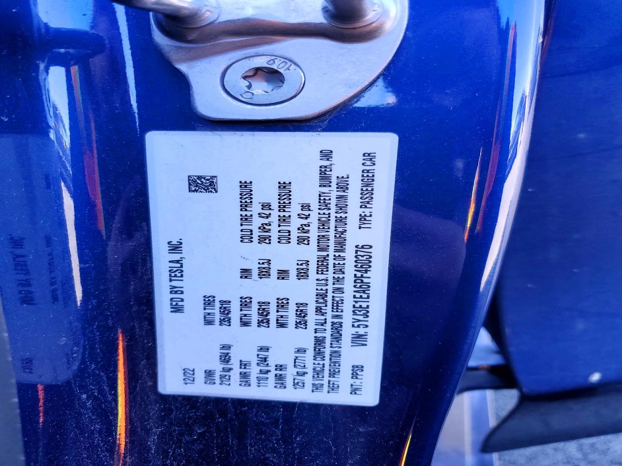 2023 TESLA MODEL 3 photo 23