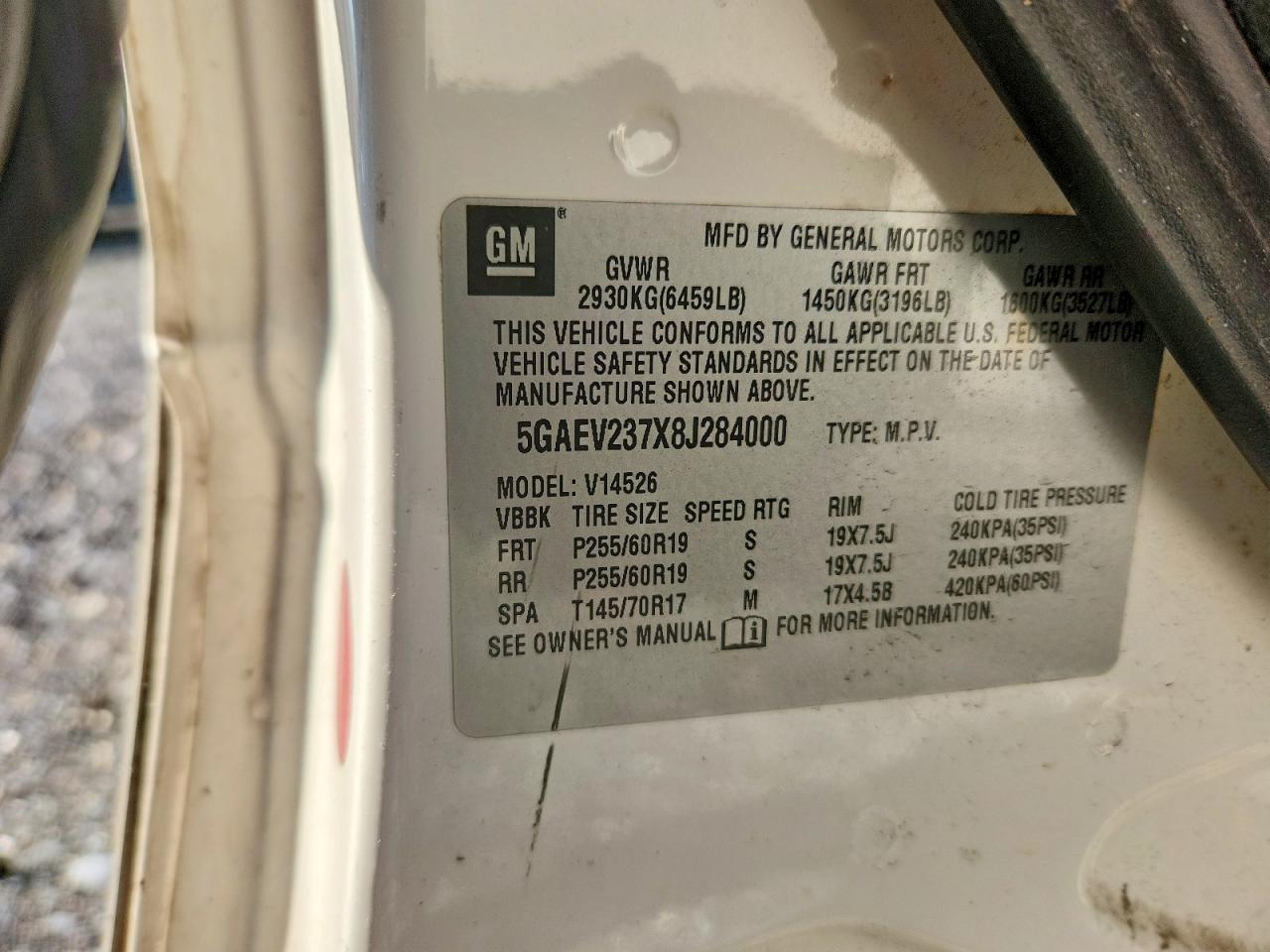 2008 BUICK ENCLAVE CXL photo 13