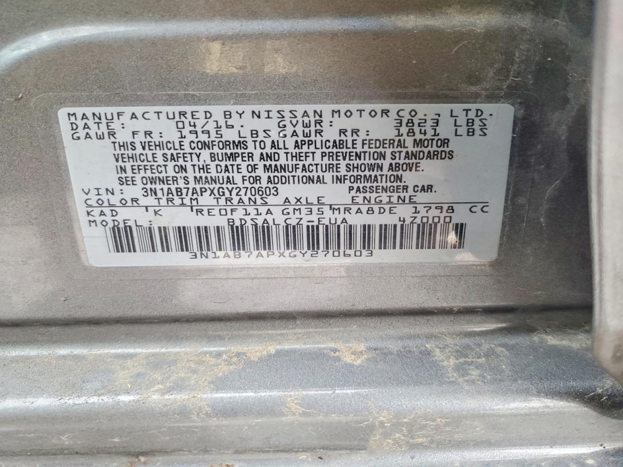 2016 NISSAN SENTRA FE+S photo 25