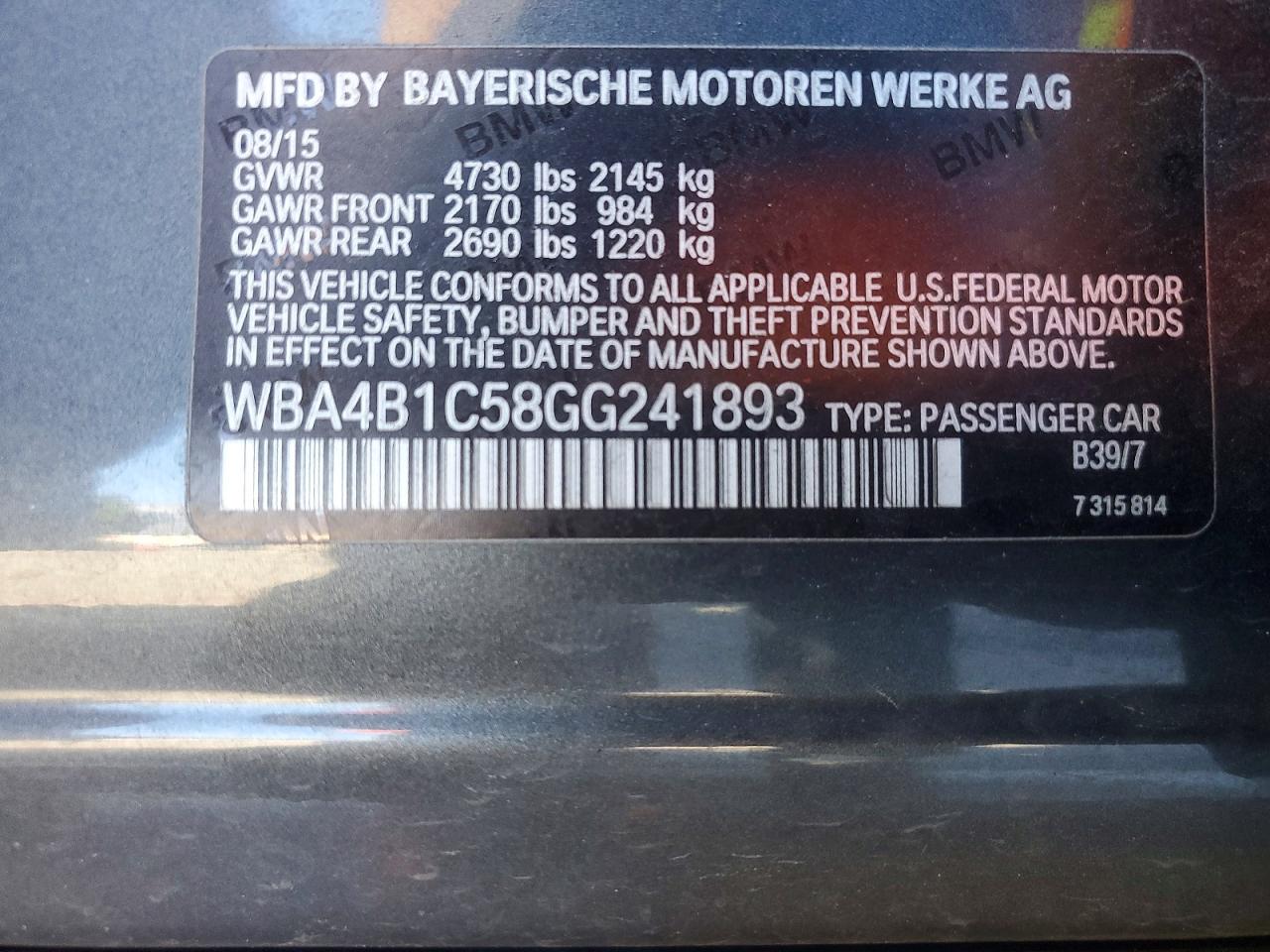 2016 BMW 435 I GRAN COUPE photo 23