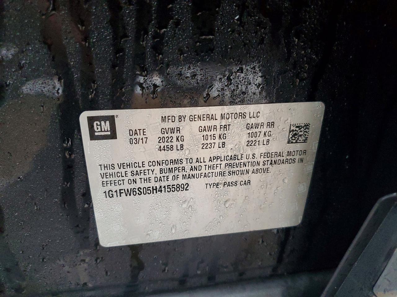 2017 CHEVROLET BOLT EV LT photo 12