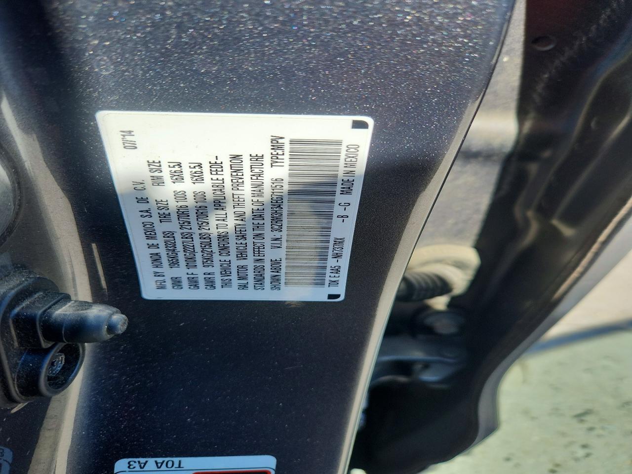2014 HONDA CR-V LX photo 25